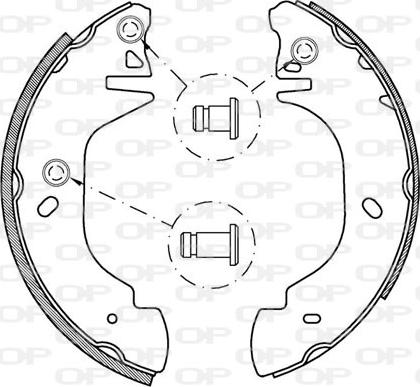 Open Parts BSA2134.00 - Bremžu loku komplekts adetalas.lv