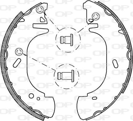 Open Parts BSA2135.00 - Bremžu loku komplekts adetalas.lv