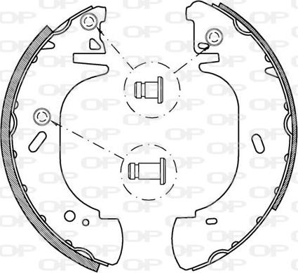 Open Parts BSA2136.00 - Bremžu loku komplekts adetalas.lv