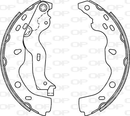 Open Parts BSA2126.00 - Bremžu loku komplekts adetalas.lv