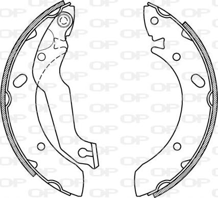 Open Parts BSA2174.00 - Bremžu loku komplekts adetalas.lv