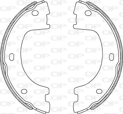 Open Parts BSA2244.00 - Bremžu loku komplekts adetalas.lv