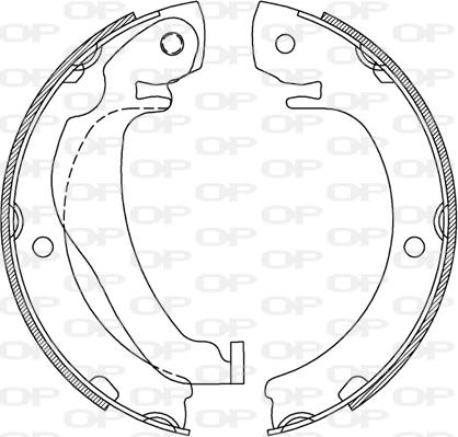 Open Parts BSA2245.00 - Bremžu loku komplekts adetalas.lv