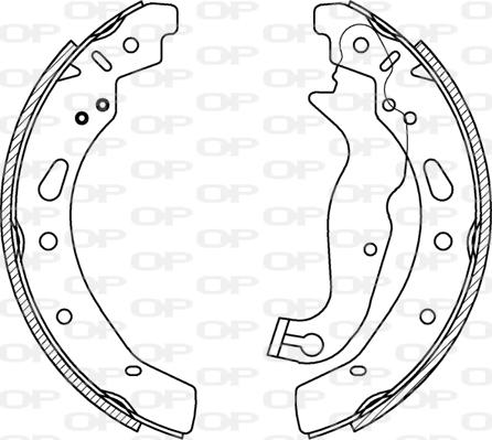 Open Parts BSA2257.00 - Bremžu loku komplekts adetalas.lv