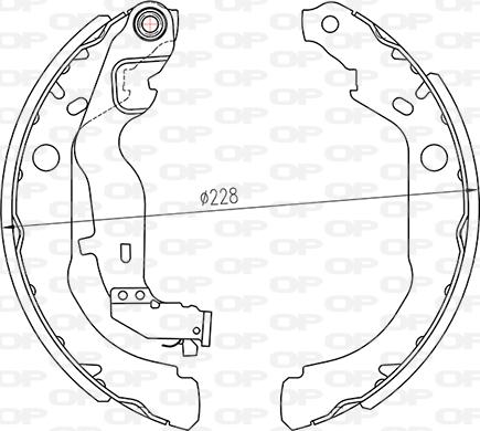 Open Parts BSA2264.00 - Bremžu loku komplekts adetalas.lv