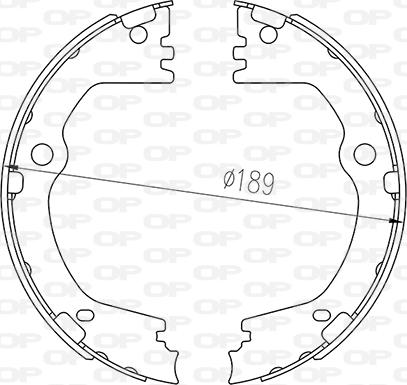 Open Parts BSA2267.00 - Bremžu loku komplekts adetalas.lv