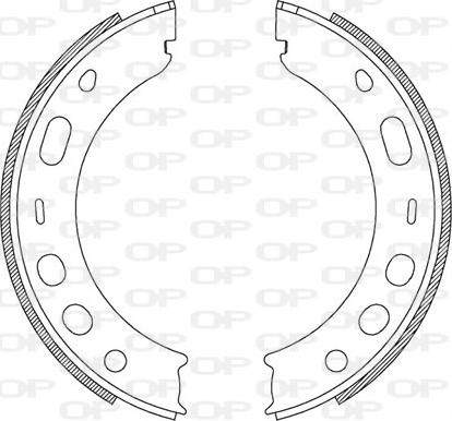 Open Parts BSA2204.00 - Bremžu loku komplekts adetalas.lv