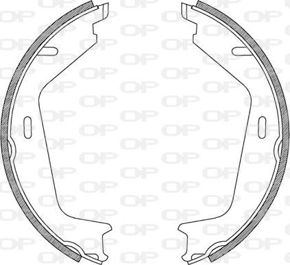 Open Parts BSA2205.00 - Bremžu loku komplekts adetalas.lv