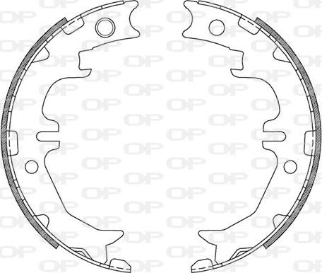 Open Parts BSA2214.00 - Bremžu loku komplekts adetalas.lv