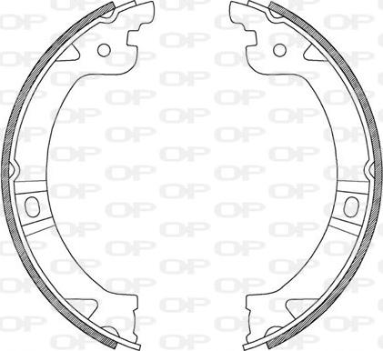 Open Parts BSA2215.00 - Bremžu loku komplekts adetalas.lv