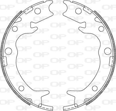 Open Parts BSA2212.00 - Bremžu loku komplekts adetalas.lv