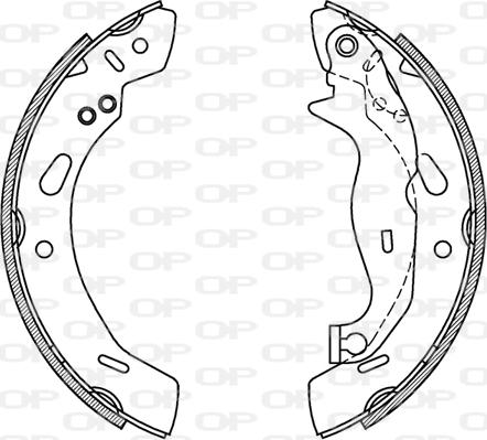 Open Parts BSA2231.00 - Bremžu loku komplekts adetalas.lv