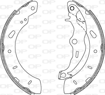 Open Parts BSA2237.00 - Bremžu loku komplekts adetalas.lv