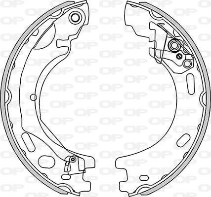 Open Parts BSA2271.00 - Bremžu loku komplekts adetalas.lv