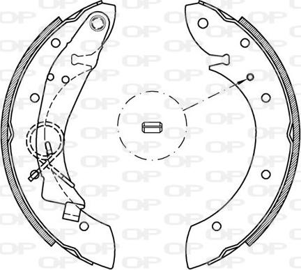 Open Parts BSK2160.00 - Bremžu loku komplekts adetalas.lv