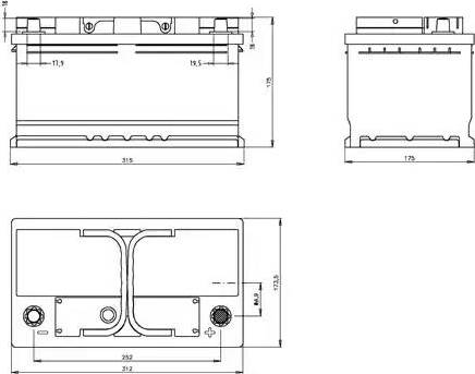 Open Parts BT085L4B.30 - Startera akumulatoru baterija adetalas.lv