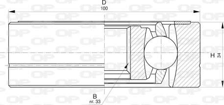 Open Parts CVJ5796.20 - Šarnīru komplekts, Piedziņas vārpsta adetalas.lv