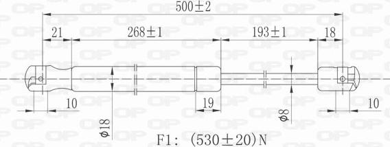 Open Parts GSR6041.00 - Gāzes atspere, Bagāžas / Kravas nodalījuma vāks adetalas.lv