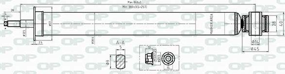 Open Parts SAB8487.32 - Amortizators adetalas.lv