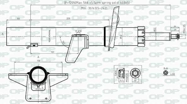 Open Parts SAB8535.32 - Amortizators adetalas.lv