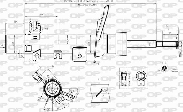 Open Parts SAB8570.31 - Amortizators adetalas.lv