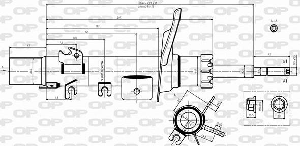 Open Parts SAB8646.31 - Amortizators adetalas.lv