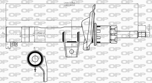 Open Parts SAB8609.31 - Amortizators adetalas.lv