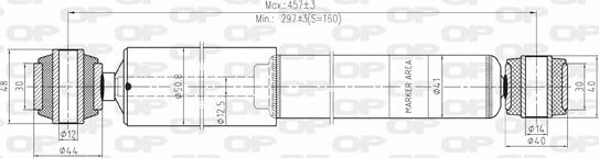 Open Parts SAB8006.32 - Amortizators adetalas.lv