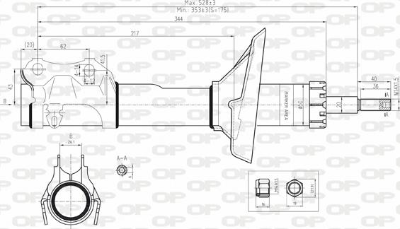 Open Parts SAB8087.11 - Amortizators adetalas.lv