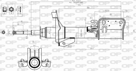 Open Parts SAB8327.31 - Amortizators adetalas.lv