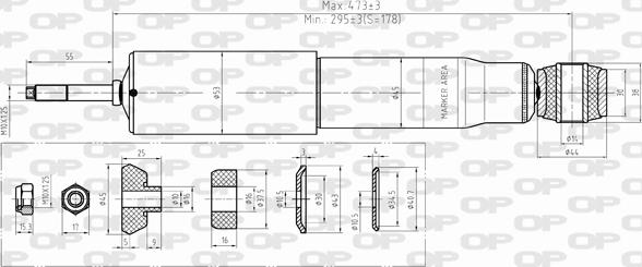 Open Parts SAB8377.32 - Amortizators adetalas.lv