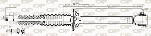 Open Parts SAB8283.32 - Amortizators adetalas.lv