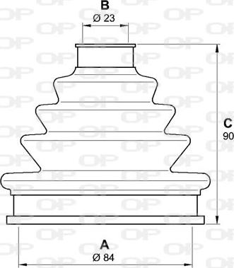 Open Parts SJK7124.00 - Putekļusargs, Piedziņas vārpsta adetalas.lv