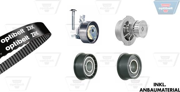Optibelt KT 1024 W1 - Ūdenssūknis + Zobsiksnas komplekts adetalas.lv