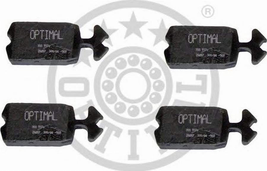 Optimal 9101 - Bremžu uzliku kompl., Disku bremzes adetalas.lv