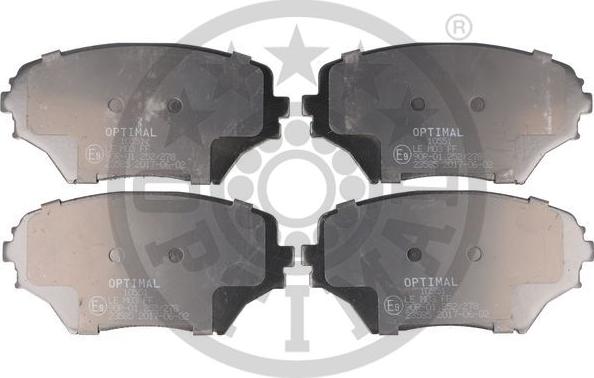 Optimal BP-10551 - Bremžu uzliku kompl., Disku bremzes adetalas.lv