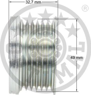 Optimal F5-1064 - Piedziņas skriemelis, Ģenerators adetalas.lv