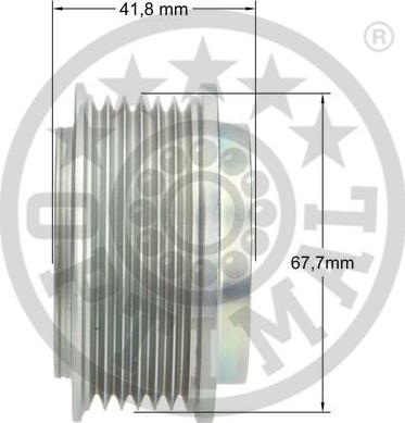 Optimal F5-1031 - Piedziņas skriemelis, Ģenerators adetalas.lv