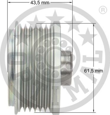 Optimal F5-1123 - Piedziņas skriemelis, Ģenerators adetalas.lv