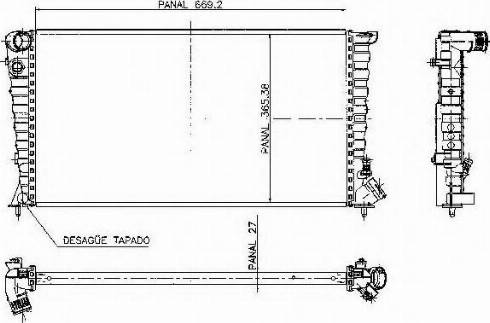 Ordonez 1020457809 - Radiators, Motora dzesēšanas sistēma adetalas.lv