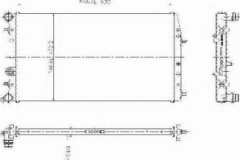 Ordonez 1020805808 - Radiators, Motora dzesēšanas sistēma adetalas.lv