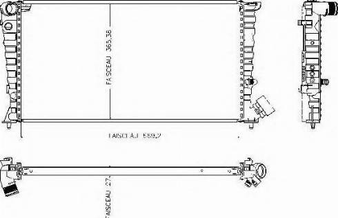 Ordonez 1020830809 - Radiators, Motora dzesēšanas sistēma adetalas.lv