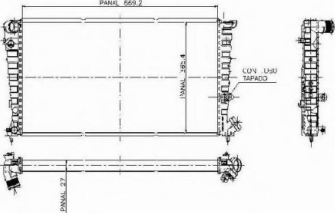 Ordonez 1020833809 - Radiators, Motora dzesēšanas sistēma adetalas.lv