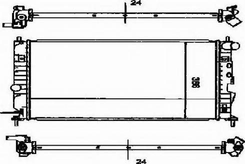 Ordonez 2060183 - Radiators, Motora dzesēšanas sistēma adetalas.lv