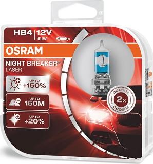 Osram 9006NL-HCB - Kvēlspuldze, Tālās gaismas lukturis adetalas.lv