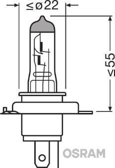 Osram 64193SV2-01B - Kvēlspuldze, Tālās gaismas lukturis adetalas.lv