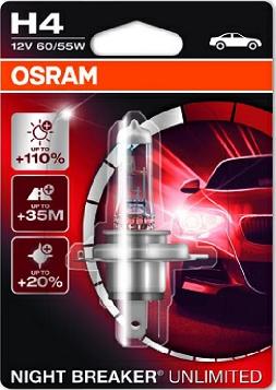 Osram 64193NBU-01B - Kvēlspuldze, Tālās gaismas lukturis adetalas.lv