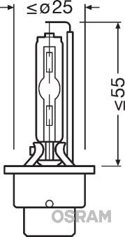 Osram 66240CLC - Kvēlspuldze, Tālās gaismas lukturis adetalas.lv