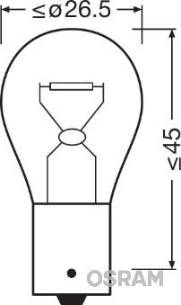 Osram 7507LDA - Kvēlspuldze, Pagriezienu signāla lukturis adetalas.lv