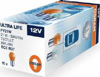 Osram 7507ULT - Kvēlspuldze, Pagriezienu signāla lukturis adetalas.lv